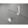 Mexen Lunar sprchová zástěna dvoukřídlá pravá 120 x 150 cm, transparentní, bílá - 897-120-100-20-00-P
