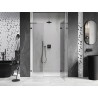 Mexen Lunar L sprchové dveře otočné pravé 140 cm, transparentní, gun gray kartáčovaný - 834SL-140-050-66-00-P
