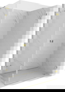 Mexen Lunar-B L sprchová kabina otočná pravá 100 x 70 cm, transparentní, zlatá - 832L-100-070-50-00-P