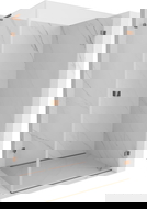 Mexen Lunar-B L sprchový kout s otočnými dveřmi pravý 100 x 90 cm, transparentní, růžové zlato - 832L-100-090-60-00-P