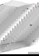 Mexen Lunar-B L sprchová kabina otočná pravá 100 x 80 cm, transparentní, růžové zlato - 832L-100-080-60-00-P