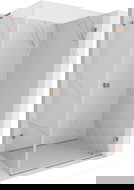 Mexen Lunar-B L sprchový kout výklopný pravý 80 x 70 cm, transparentní, kartáčovaná měď - 832L-080-070-65-00-P