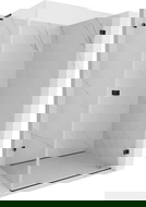 Mexen Lunar-B L sprchová zástěna otočná pravá 95 x 70 cm, transparentní, černá - 832L-095-070-70-00-P