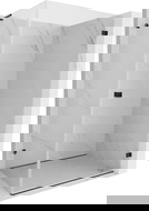 Mexen Lunar-B L sprchový kout otočný pravý 75 x 70 cm, transparentní, černý - 832L-075-070-70-00-P