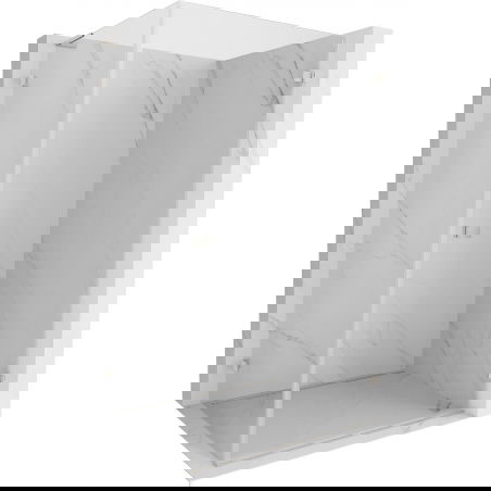 Mexen Lunar-B L sprchová kabina pravá 85 x 80 cm, transparentní, kartáčovaný nikl - 832L-085-080-97-00-P