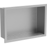 Mexen X-Wall-R výklenková polička s límcem 30 x 20 cm, inox - 1910302010