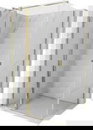 Mexen Mist T sprchový kout s otočnými dveřmi 95 x 120 cm, transparentní, zlatý - 8A4T-095-120-50-00