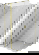 Mexen Mist T sprchový kout otevíratelný 100 x 120 cm, transparentní, zlatý - 8A4T-100-120-50-00