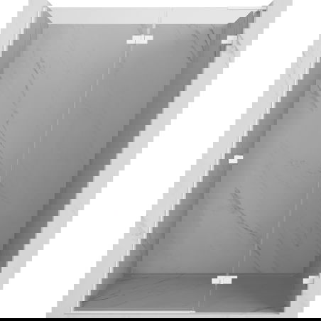 Mexen Lunar L sprchové dveře otočné pravé 140 cm, transparentní, bílé - 834L-140-000-20-00-P