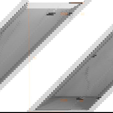 Mexen Lunar L sprchové dveře křídlové pravé 95 cm, transparentní, růžové zlato - 834L-095-000-60-00-P