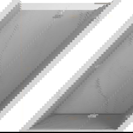 Mexen Lunar L sprchové dveře otočné pravé 130 cm, transparentní, kartáčovaný nikl - 834L-130-000-97-00-P