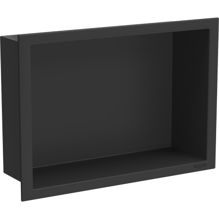 Mexen X-Wall-R nástěnná police s límcem 30 x 20 cm, černá - 1970302010
