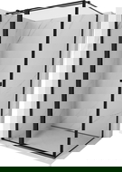 Mexen Mist T sprchová kabina otočná levá 110 x 85 cm, černý rámeček, černá - 8A4T-110-085-70-70-L