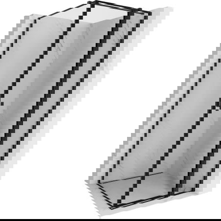 Mexen Mist T sprchová kabina otočná pravá 95 x 95 cm, černý rám, černá - 8A4T-095-095-70-70-P