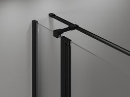 Mexen Mist T sprchový kout s otočnými dveřmi 115 x 100 cm, transparentní, černá - 8A4T-115-100-70-00