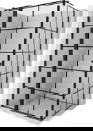 Mexen Mist T sprchová kabina otevíratelná levá 100 x 90 cm, černá mřížka, černá - 8A4T-100-090-70-77-L