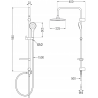 Mexen X05 sprchový sloup, bílý - 798050591-20