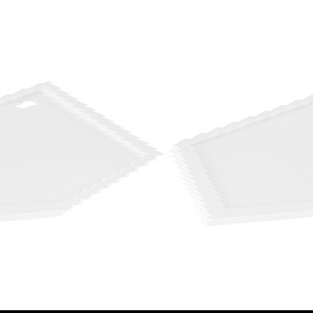 Mexen Flow pětiúhelníkový sprchový kout slim levý 100 x 90 cm, bílý lesk - 46P109010L