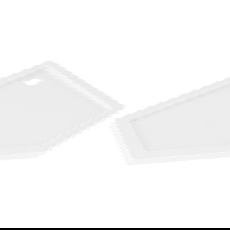 Mexen Flow pětistranný sprchový kout slim 100 x 100 cm, bílý lesk - 46P101010