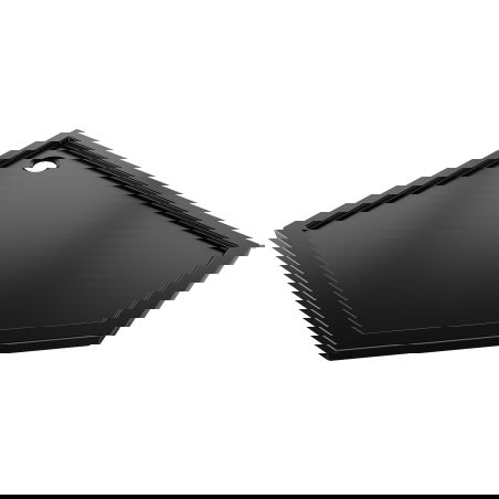 Mexen Flow pětiúhelníkový sprchový kout slim levý 90 x 80 cm, černý mat - 46P708090L