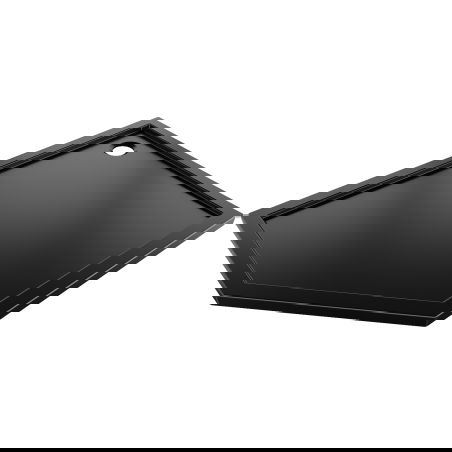 Mexen Flow sprchová vanička pětiúhelníková slim pravá 90 x 80 cm, černý mat - 46P708090R