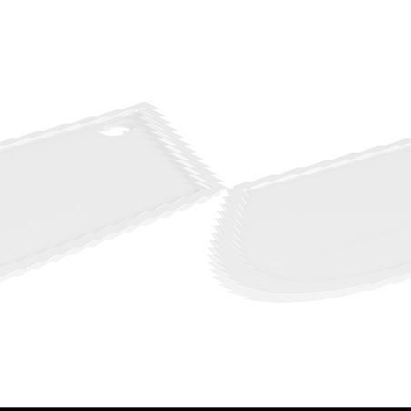 Mexen Flow čtvrtkruhový asymetrický slim pravý 90 x 80 cm, bílý lesk - 46Q108090R