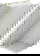 Mexen Mist T sprchový kout otočný 120 x 110 cm, transparentní, zlatý kartáčovaný - 8A4T-120-110-55-00