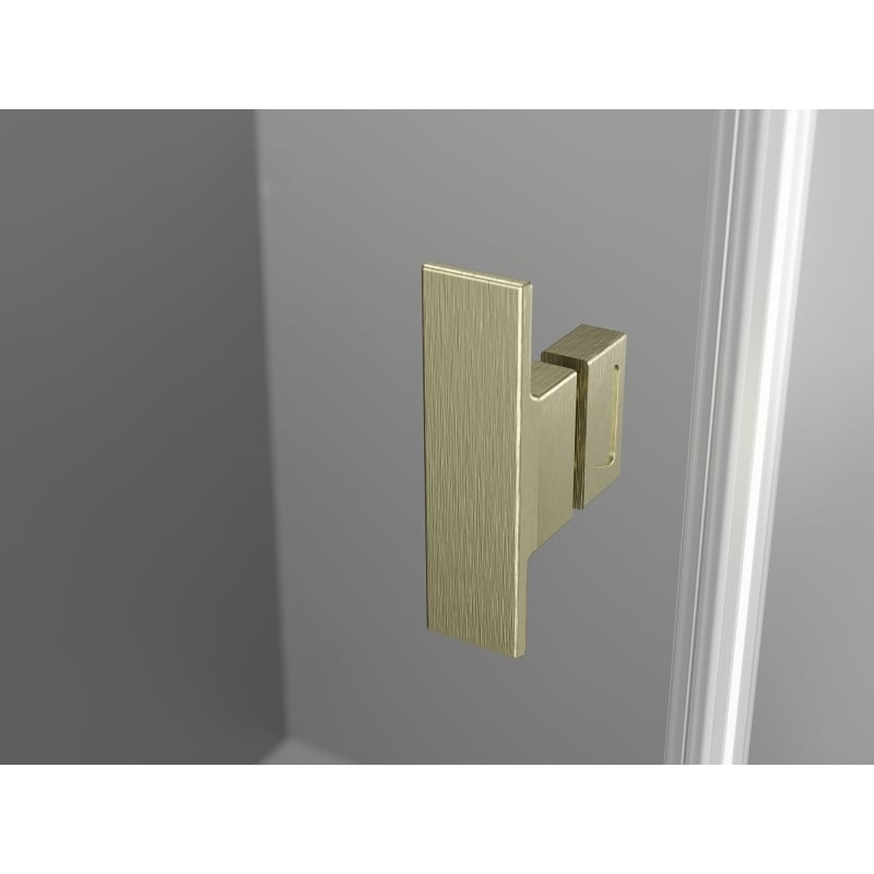 Mexen Mist T sprchová kabina otevírací 70 x 120 cm, transparentní, zlatá kartáčovaná - 8A4T-070-120-55-00