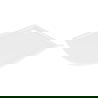 Mexen Flow půlkruhový asymetrický slim pravý 100 x 80 cm, bílý lesk - 46Q108010R