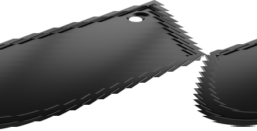 Mexen Flow půlkruhový asymetrický slim pravý 100 x 90 cm, černý mat - 46Q709010R