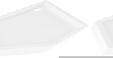 Mexen Flow+ sprchová vanička pětiúhelníková levá 100 x 90 cm, bílý lesk - 46P109010LH