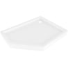 Mexen Flow+ pětiúhelníková sprchová vanička pravá 100 x 90 cm, bílý lesk - 46P109010RH