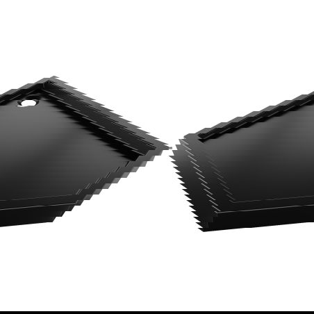 Mexen Flow+ pětiúhelníkový sprchový kout levý 90 x 80 cm, černý mat - 46P708090LH