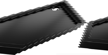 Mexen Flow+ sprchová vanička pětiúhelníková pravá 100 x 90 cm, černý mat - 46P709010RH