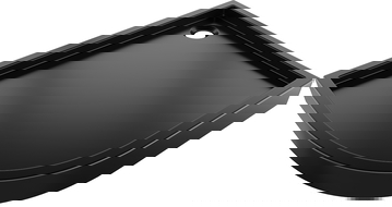 Mexen Flow+ půlkruhový asymetrický sprchový kout pravý 90 x 80 cm, černý mat - 46Q708090RH