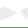 Mexen Flow+ asymetrická sprchová vanička půlkruhová levá 100 x 80 cm, bílý lesk - 46Q108010LH