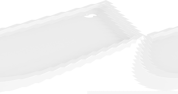 Mexen Flow+ asymetrická pravá půlkruhová sprchová vanička 100 x 80 cm, bílý lesk - 46Q108010RH