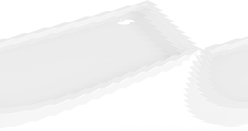 Mexen Flow+ sprchová vanička půlkruhová asymetrická pravá 100 x 90 cm, bílý lesk - 46Q109010RH