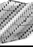 Mexen Mist T sprchový kout se skládacími dveřmi pravý 115 x 120 cm, černá mřížka, černý - 8A4T-115-120-70-77-P