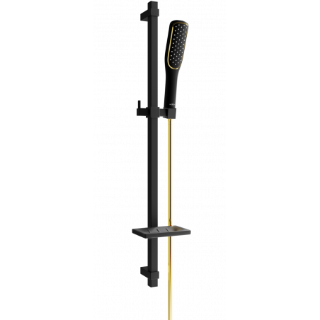 Mexen DQ49 posuvná sprchová sada, černá/zlatá - 785494581-57