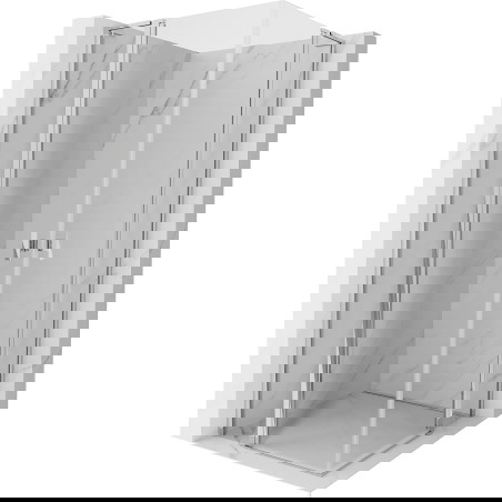 Mexen Mist L Duo kabina sprchová křídlová 115 x 115 cm, transparentní, chrom - 8A4L-115-115-01-00