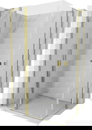 Mexen Mist L Duo sprchový kout výklopný 110 x 100 cm, transparentní, zlatý - 8A4L-110-100-50-00