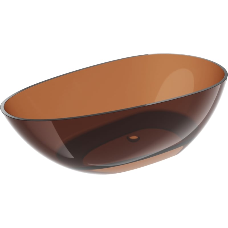 Mexen Glass earth volně stojící transparentní 170 x 85 cm, zátka chrom - 58061708505