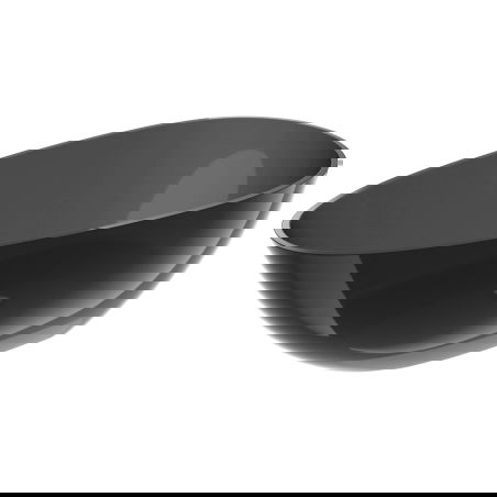 Mexen Glass černá volně stojící vana transparentní 170 x 85 cm, chromová zátka - 58061708513