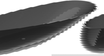 Mexen Glass černá volně stojící vana průhledná 160 x 80 cm, chromový uzávěr - 58061608013