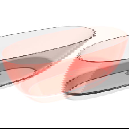 Mexen Pure korálová volně stojící vana průhledná 170 x 80 cm, chromová zátka - 58071708004