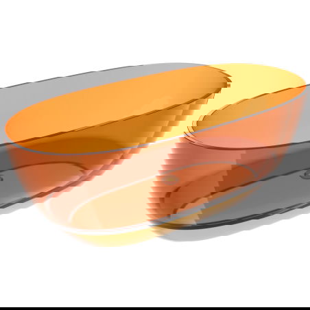 Mexen Pure rezavá volně stojící transparentní vana 170 x 80 cm, zátka chrom - 58071708006