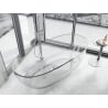 Mexen Pure volně stojící průhledná vana 170 x 80 cm, clear, chromová zátka - 58071708008