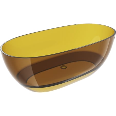 Mexen Pure honey volně stojící vana transparentní 170 x 80 cm, chromová zátka - 58071708015