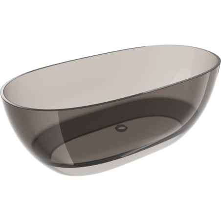 Mexen Pure bronzová volně stojící vana transparentní 170 x 80 cm, uzávěr chrom - 58071708018